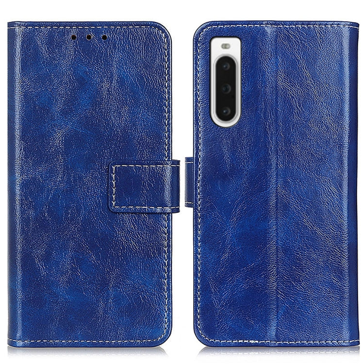 For Sony Xperia 10 V Retro Crazy Horse Texture Horizontal Flip Leather Phone Case