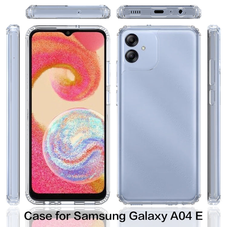 For Samsung Galaxy A04e Scratchproof Acrylic TPU Phone Case(Transparent)