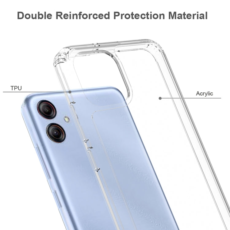 For Samsung Galaxy A04e Scratchproof Acrylic TPU Phone Case(Transparent)