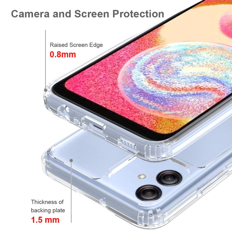 For Samsung Galaxy A04e Scratchproof Acrylic TPU Phone Case(Transparent)