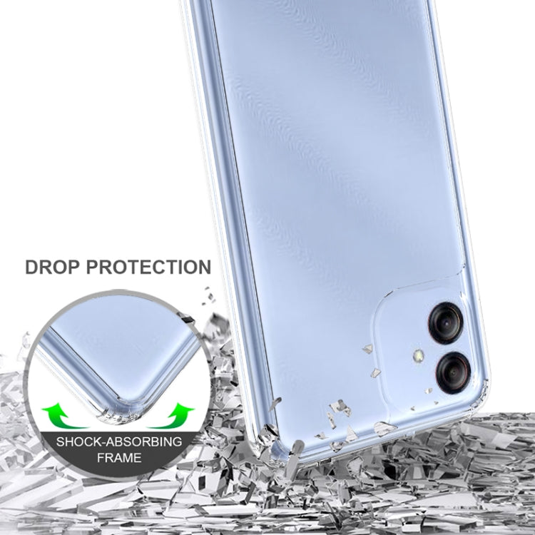 For Samsung Galaxy A04e Scratchproof Acrylic TPU Phone Case(Transparent)