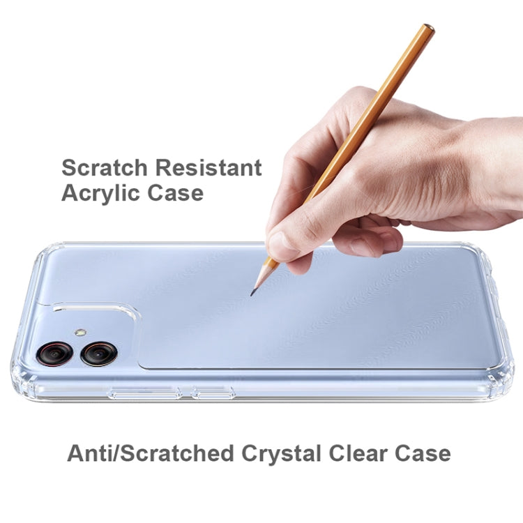 For Samsung Galaxy A04e Scratchproof Acrylic TPU Phone Case(Transparent)