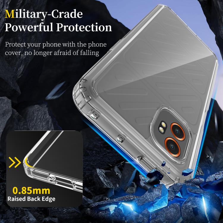 For Samsung Galaxy XCover7 Pro Scratchproof Acrylic TPU Phone Case - Transparent
