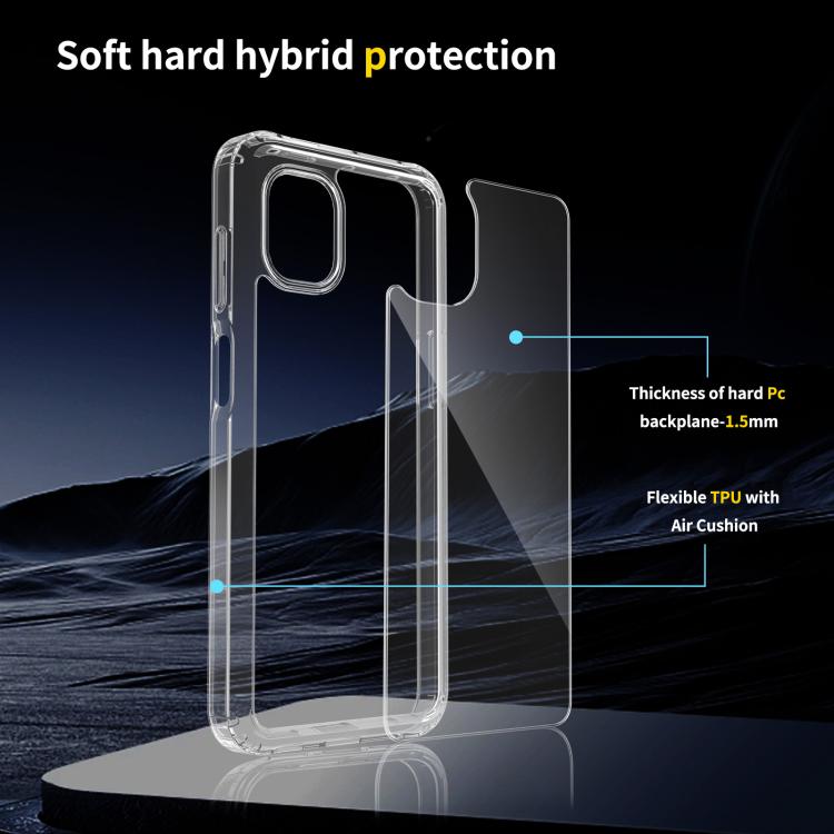 For Samsung Galaxy XCover7 Pro Scratchproof Acrylic TPU Phone Case - Transparent