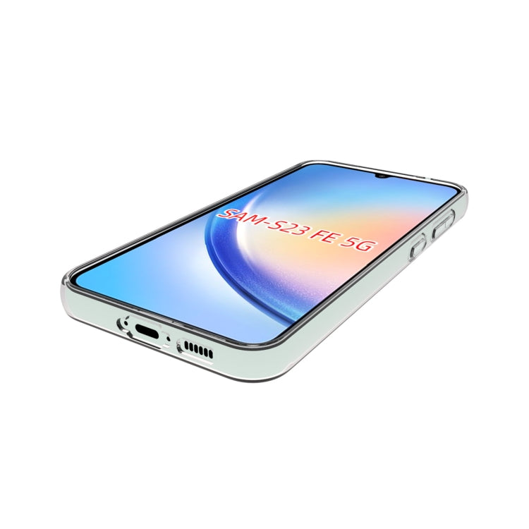 For Samsung Galaxy S23 FE 5G Waterproof Texture TPU Phone Case(Transparent)
