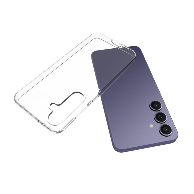 For Samsung Galaxy S24 FE 5G Waterproof Texture TPU Phone Case - Transparent