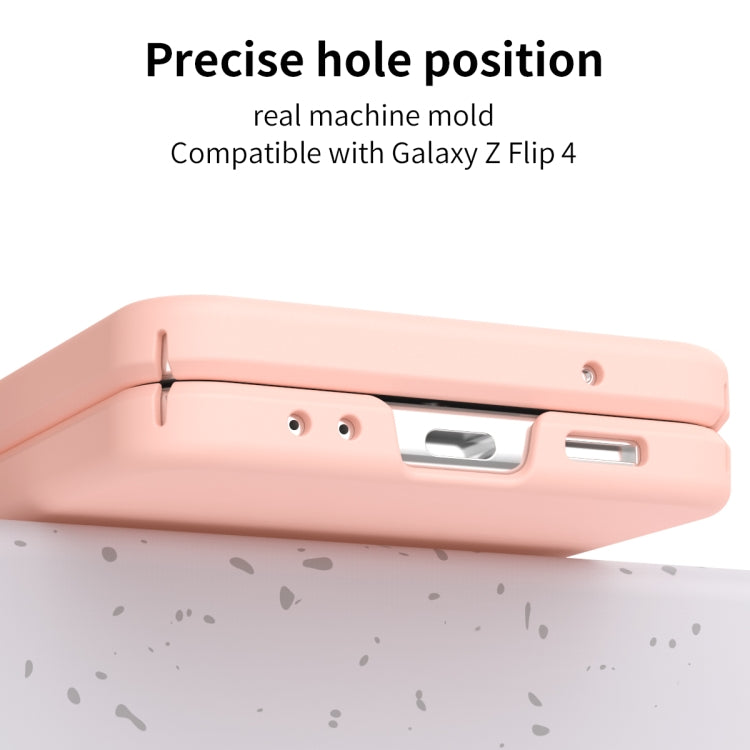 For Samsung Galaxy Z Flip4 5G Macaron Three-piece Set Phone Case with Stylus
