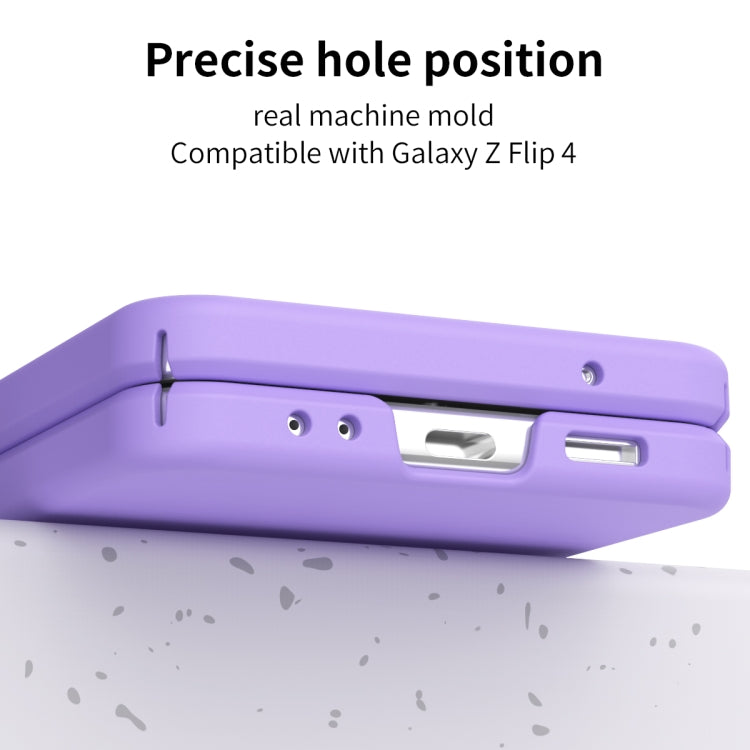 For Samsung Galaxy Z Flip4 5G Macaron Three-piece Set Phone Case with Stylus