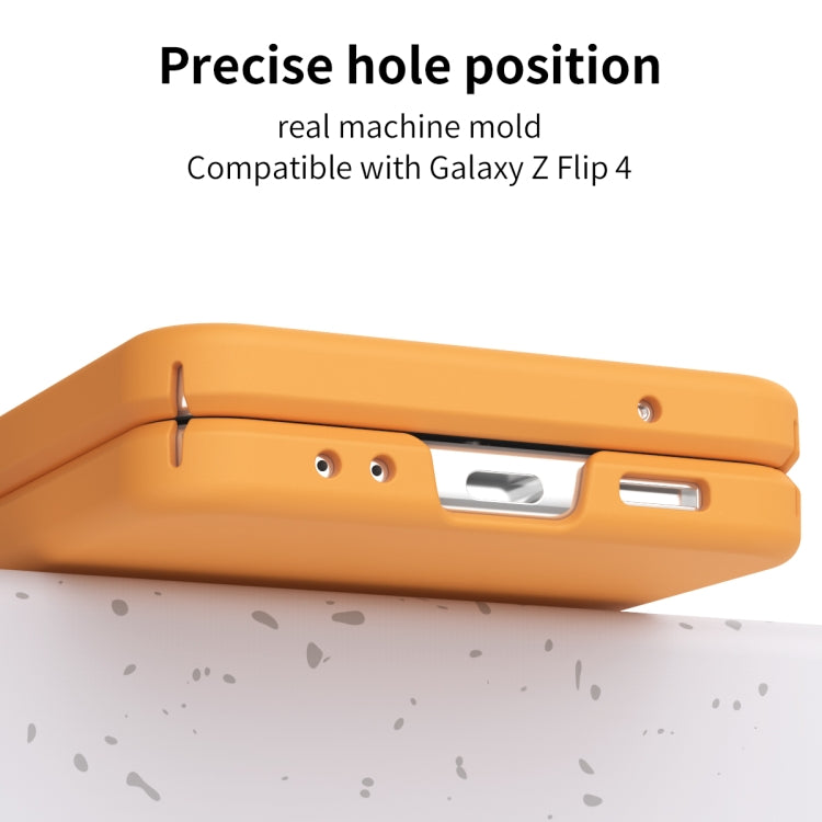 For Samsung Galaxy Z Flip4 5G Macaron Three-piece Set Phone Case with Stylus