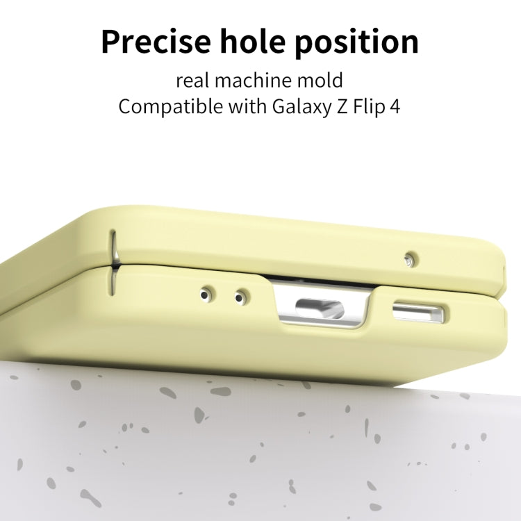 For Samsung Galaxy Z Flip4 5G Macaron Three-piece Set Phone Case with Stylus