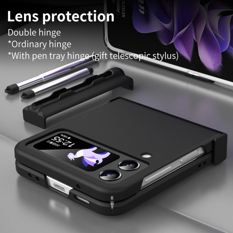 For Samsung Galaxy Z Flip4 5G Macaron Three-piece Set Phone Case with Stylus