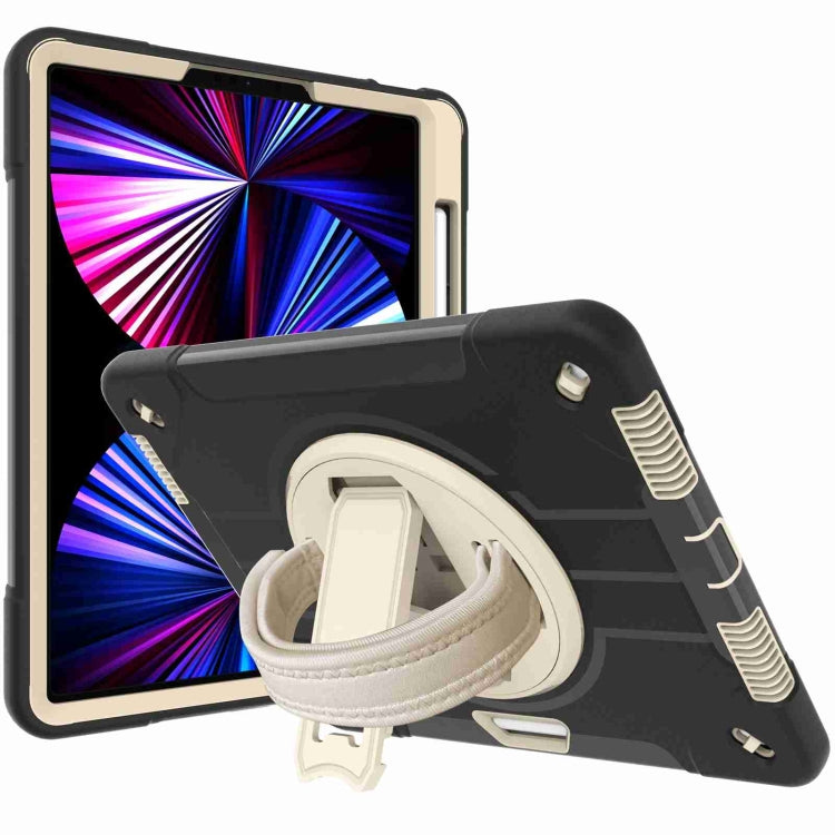 360-degree Rotating Holder Tablet Case with Wristband For iPad 10.2 2020 / 2019