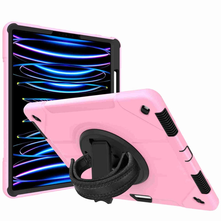 360-degree Rotating Holder Tablet Case with Wristband For iPad Pro 12.9 2021/2020