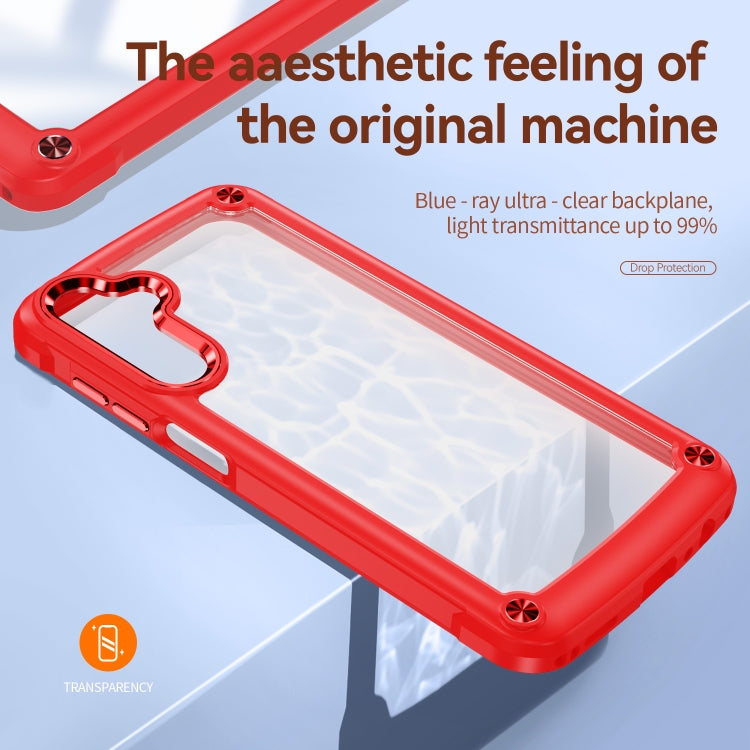 For Samsung Galaxy A55 5G TPU + PC Lens Protection Phone Case