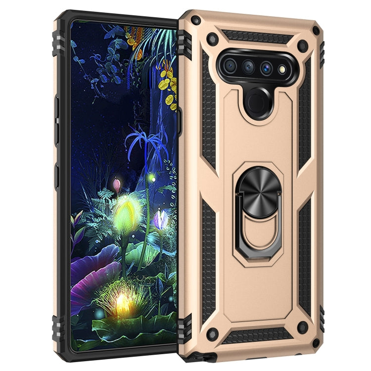 For LG Stylo 6 Shockproof TPU + PC Protective Case with 360 Degree Rotating Holder