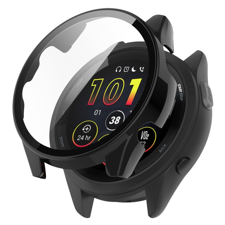 For Garmin Forerunner 265 PC + Tempered Glass Film Integrated Watch Protective Case