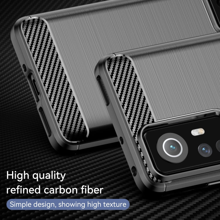 For Xiaomi Redmi 12S Brushed Texture Carbon Fiber TPU Phone Case