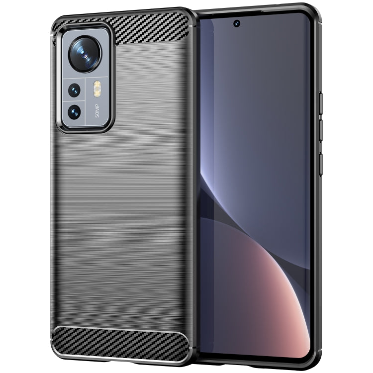 For Xiaomi 12 Pro Dimensity Brushed Texture Carbon Fiber TPU Phone Case