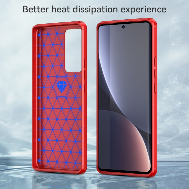 For Xiaomi 12S Pro Brushed Texture Carbon Fiber TPU Phone Case