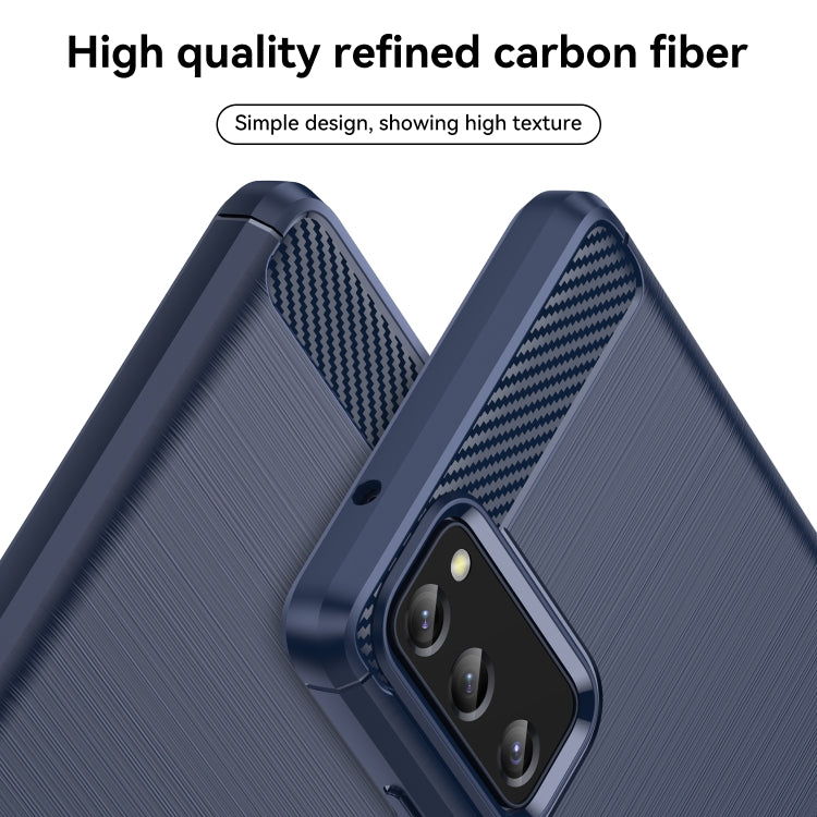 For Samsung Galaxy S20 FE Brushed Texture Carbon Fiber TPU Phone Case