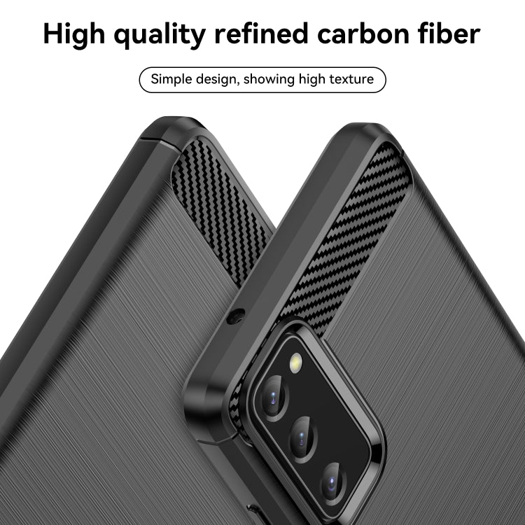 For Samsung Galaxy S20 FE Brushed Texture Carbon Fiber TPU Phone Case