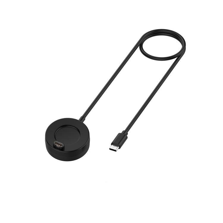 For Garmin Forerunner 265 / 265S / 965 Type-C Interface Universal Disk Base Watch Charger(Black)