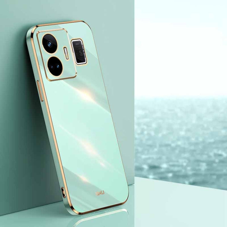 For Realme GT Neo 5 XINLI Straight Edge 6D Electroplate TPU Phone Case