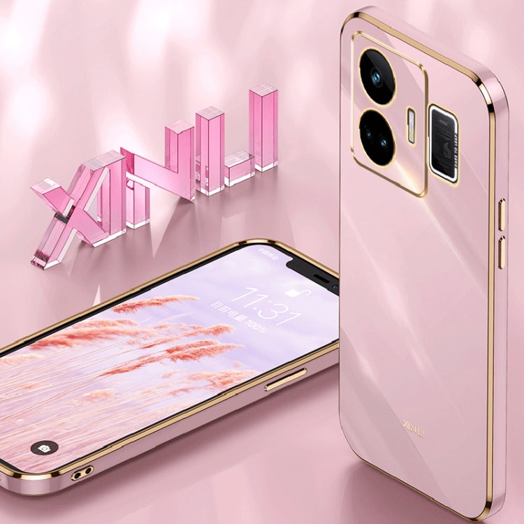 For Realme GT Neo 5 XINLI Straight Edge 6D Electroplate TPU Phone Case