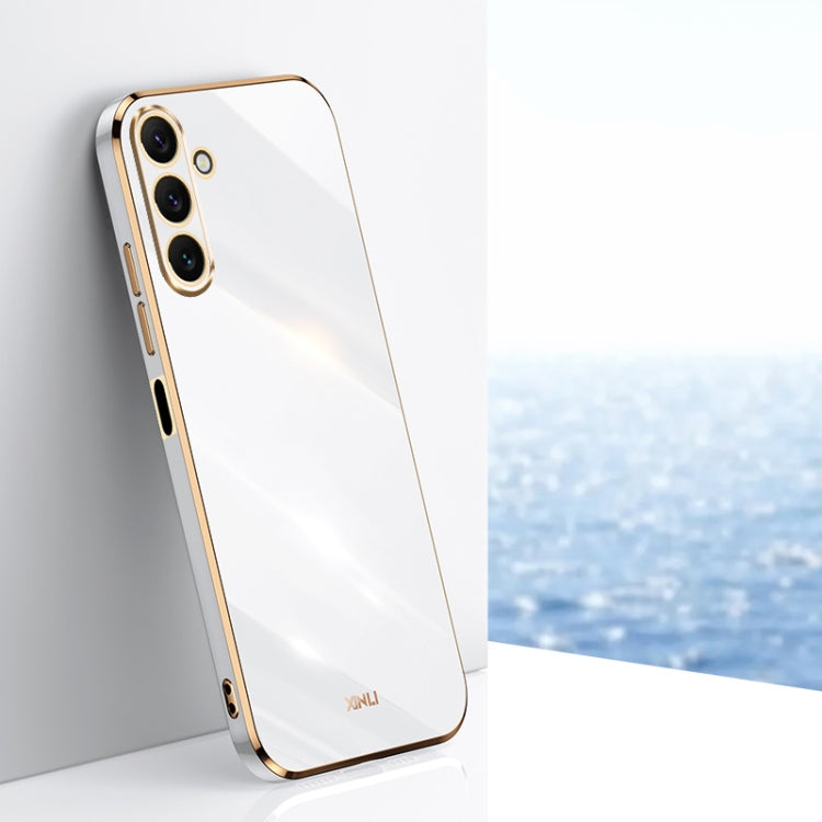 For Samsung Galaxy A24 4G XINLI Straight Edge 6D Electroplate TPU Phone Case