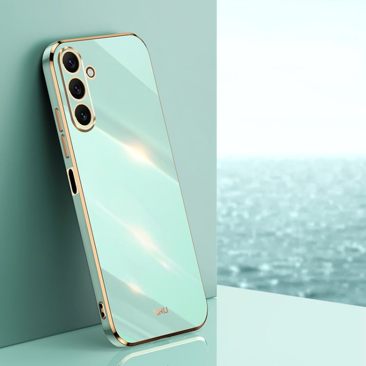 For Samsung Galaxy A24 4G XINLI Straight Edge 6D Electroplate TPU Phone Case