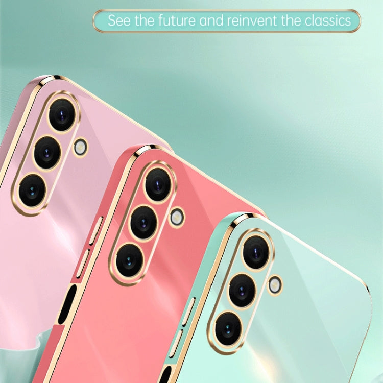 For Samsung Galaxy A24 4G XINLI Straight Edge 6D Electroplate TPU Phone Case