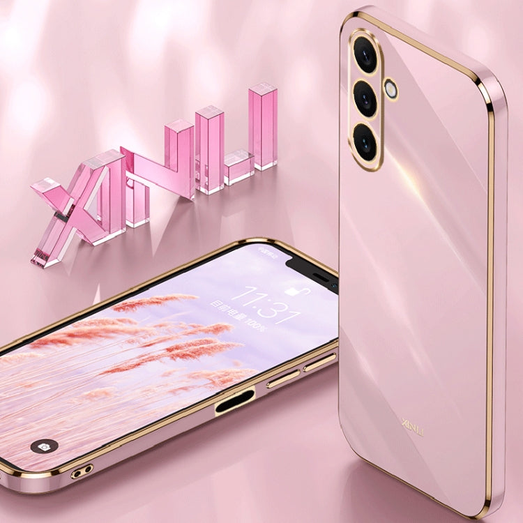 For Samsung Galaxy A24 4G XINLI Straight Edge 6D Electroplate TPU Phone Case