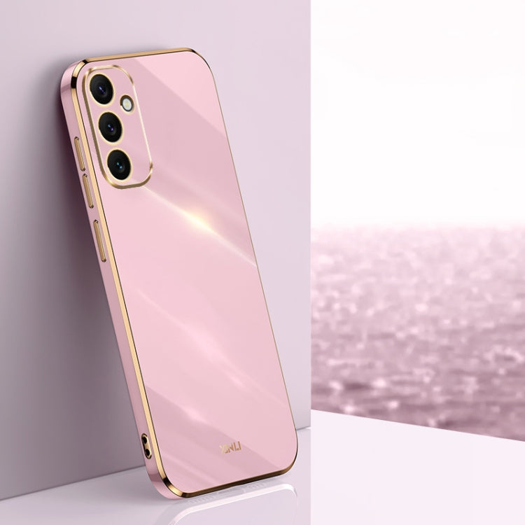 For Samsung Galaxy A34 5G XINLI Straight Edge 6D Electroplate TPU Phone Case