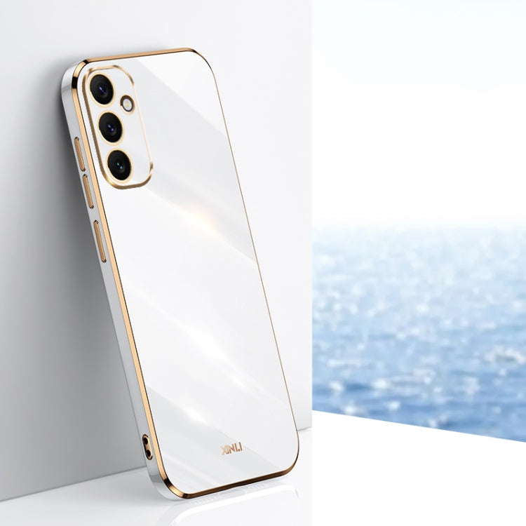 For Samsung Galaxy A34 5G XINLI Straight Edge 6D Electroplate TPU Phone Case