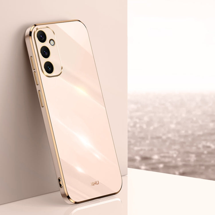 For Samsung Galaxy A34 5G XINLI Straight Edge 6D Electroplate TPU Phone Case