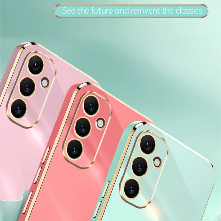 For Samsung Galaxy A34 5G XINLI Straight Edge 6D Electroplate TPU Phone Case