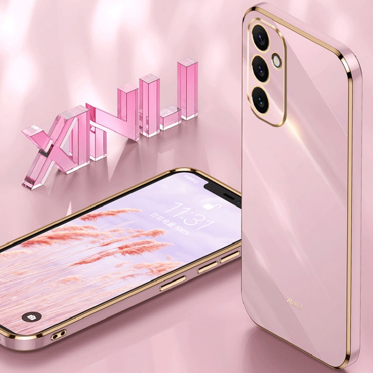 For Samsung Galaxy A34 5G XINLI Straight Edge 6D Electroplate TPU Phone Case