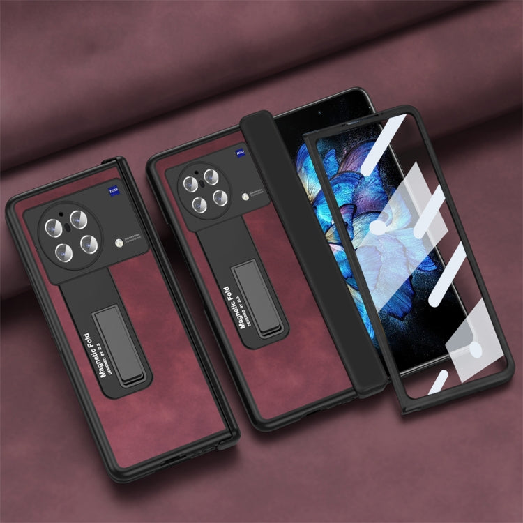 For vivo X Fold Napa Texture All-inclusive Phone Case