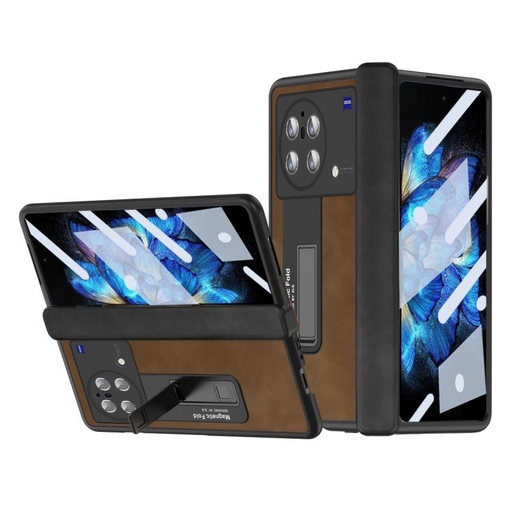 For vivo X Fold Napa Texture All-inclusive Phone Case