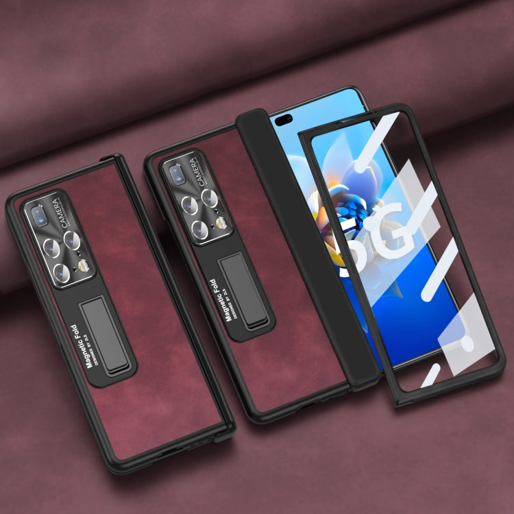 For Huawei Mate X2 5G Napa Texture All-inclusive Phone Case