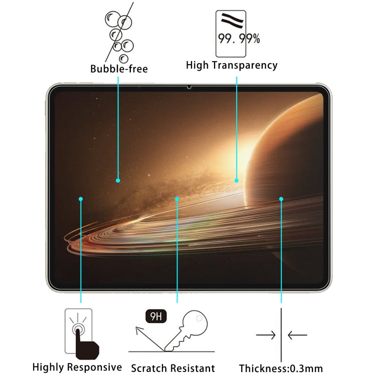 For OPPO Pad 2 25pcs 9H 2.5D Explosion-proof Tempered Tablet Glass Film