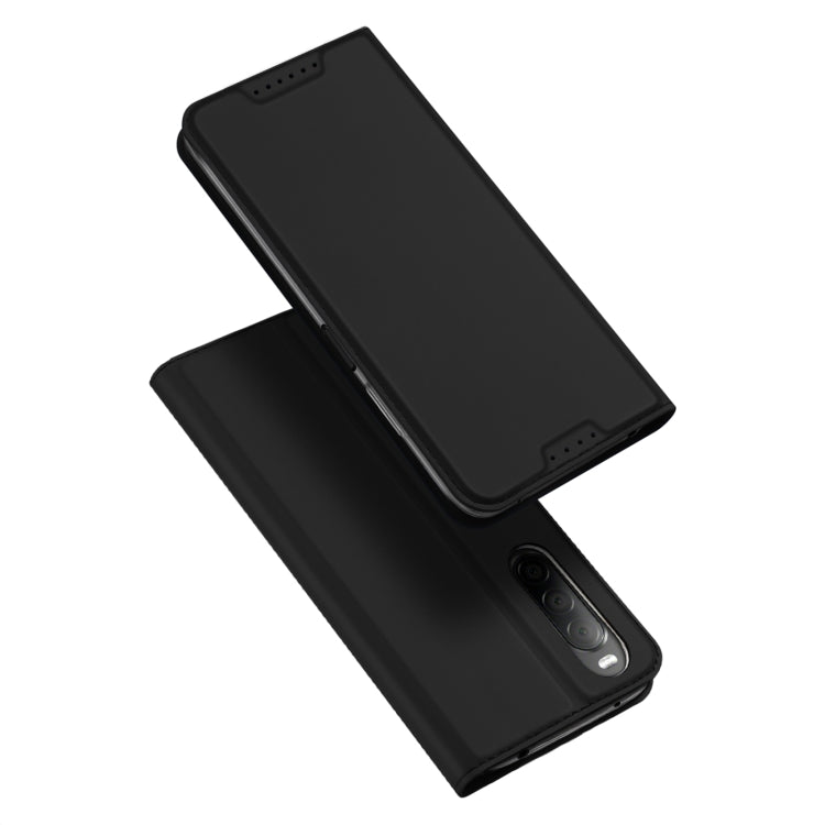 For Sony Xperia 10 IV DUX DUCIS Skin Pro Series Leather Phone Case