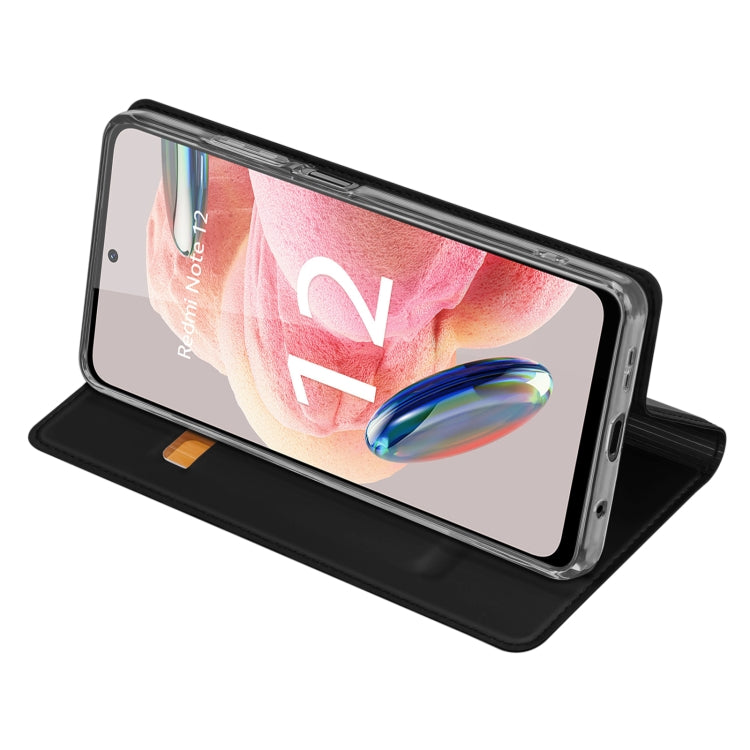 For Xiaomi Redmi Note 12 4G Global DUX DUCIS Skin Pro Series Leather Phone Case