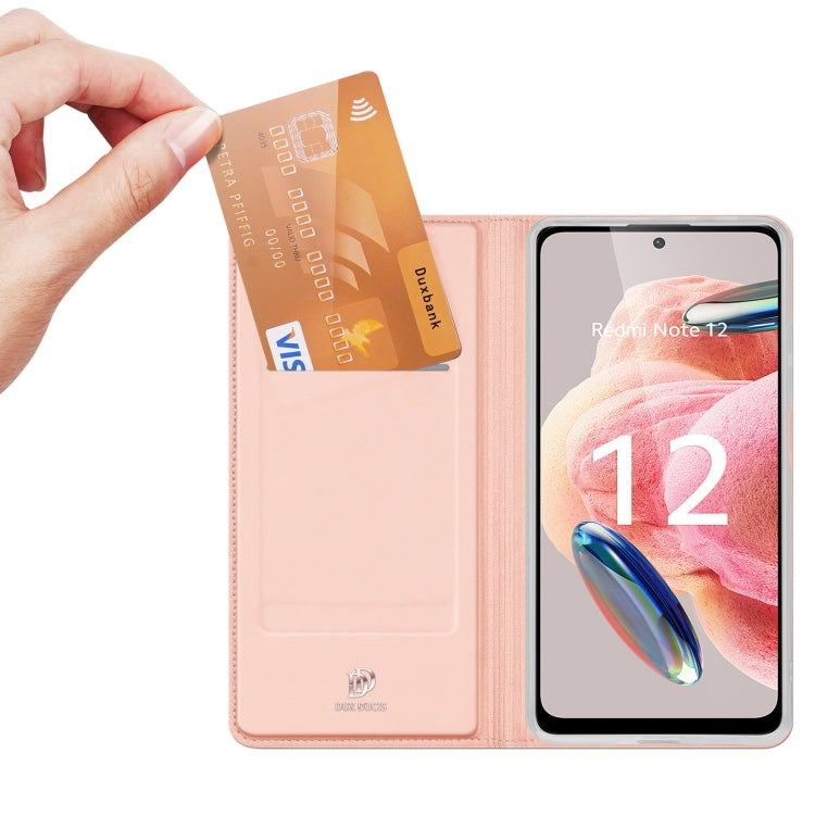 For Xiaomi Redmi Note 12 4G Global DUX DUCIS Skin Pro Series Leather Phone Case