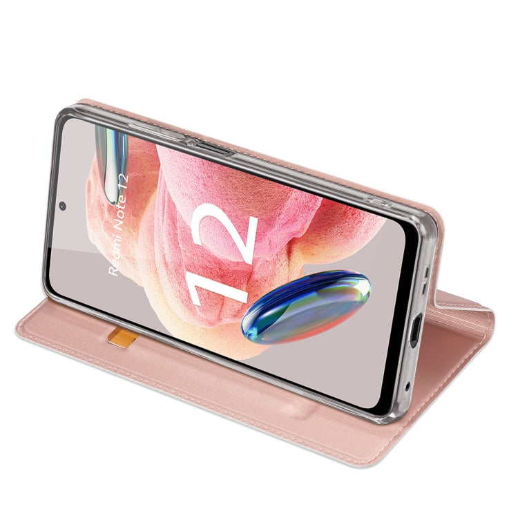 For Xiaomi Redmi Note 12 4G Global DUX DUCIS Skin Pro Series Leather Phone Case