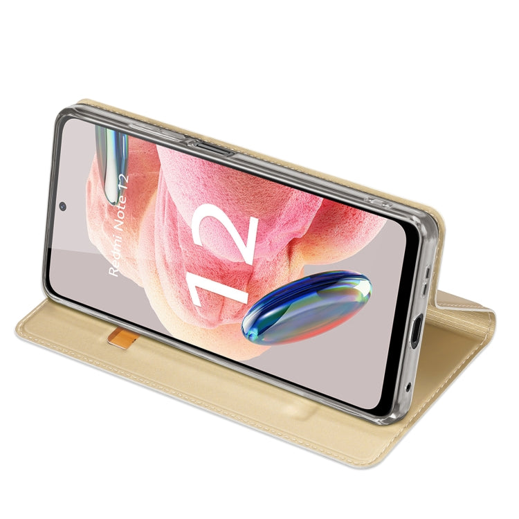 For Xiaomi Redmi Note 12 4G Global DUX DUCIS Skin Pro Series Leather Phone Case