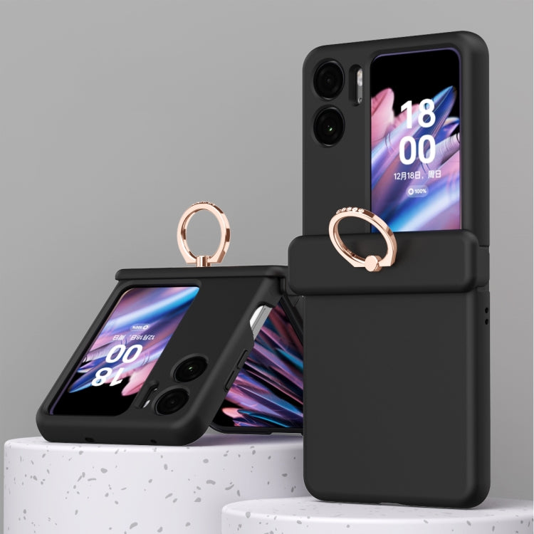 For OPPO Find N2 Flip Macaron Magnetic Three-piece Phone Case with Ring