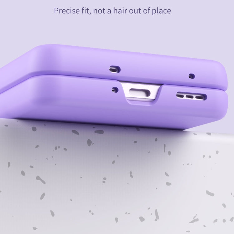 For OPPO Find N2 Flip Macaron Magnetic Hinge Three-piece Phone Case with Protective Film