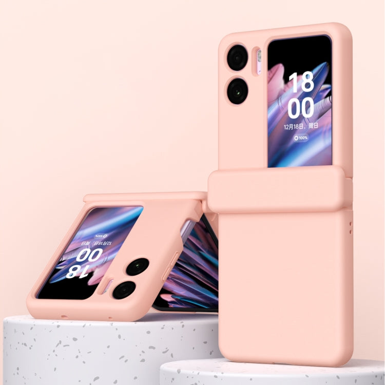 For OPPO Find N2 Flip Macaron Magnetic Three-piece Phone Case with Hinge