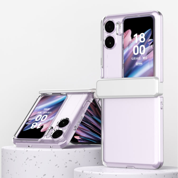 For OPPO Find N2 Flip Macaron Magnetic Three-piece Phone Case with Hinge